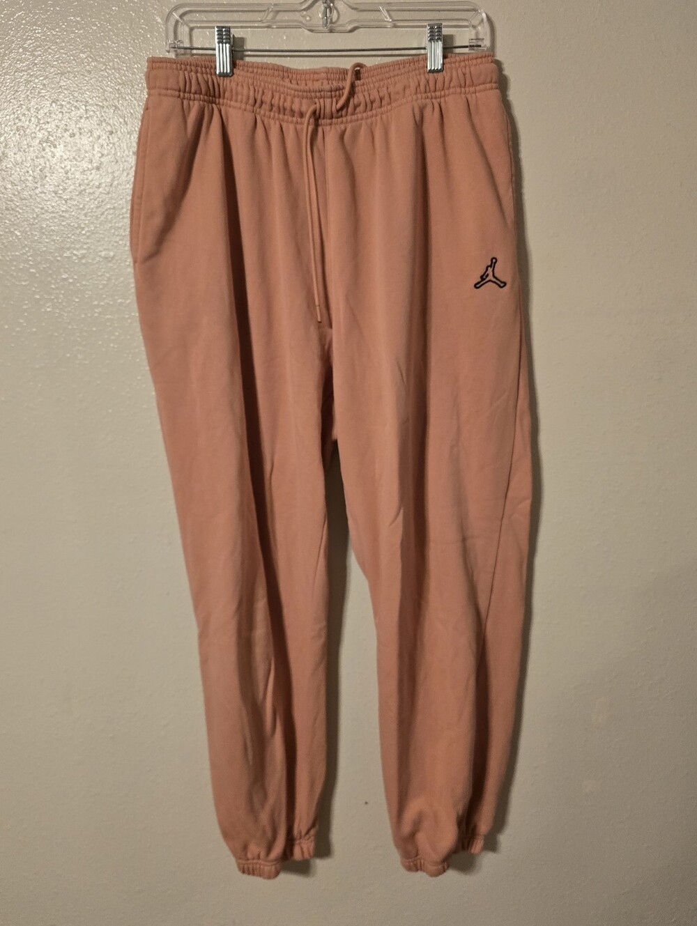 Nike Jordan Women's Essentials Fleece Sweatpants Loose Fit Pink L - Faint Spots